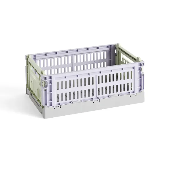 Caisse Crate Mix S - Lavande / Vert-Hay