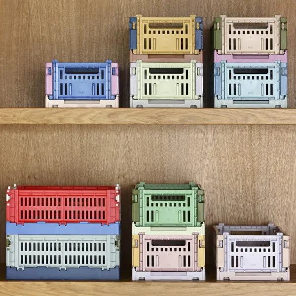 Caisse Crate Mix S - Lavande / Vert-Hay