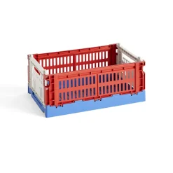 Caisse Crate Mix S - Rouge / Bleu-Hay Discount