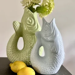 Carafe / Vase Monsieur Carafon Poisson - Vert Mousse-Sélectionné par Fleux Hot