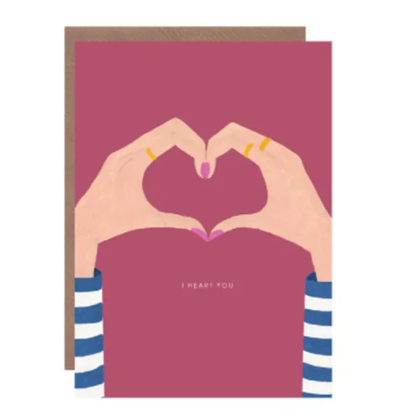 Carte Coeur I Heart You-Sélectionné par Fleux Sale