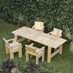 Chaise Dining Crate - Pinewood - 64 X 81 X 57,5 Cm-Hay Hot