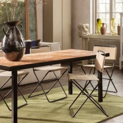 Chaise Dining Desert - Sable/Noir-Ferm Living Best