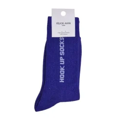 Chaussettes Hook Up Socks Paillettes 36/40 - Bleu-Félicie Aussi