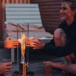 Cheminee / Feu De Table Spin 90 - O 19 X 40,5 Cm - Or-Höfats