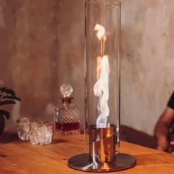 Cheminee / Feu De Table Spin 90 - O 19 X 40,5 Cm - Or-Höfats