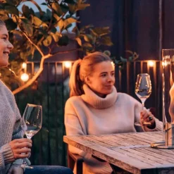 Cheminee / Feu De Table Spin 120 - O 23 X 54 Cm - Argent-Höfats