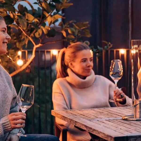 Cheminee / Feu De Table Spin 120 - O 23 X 54 Cm - Argent-Höfats