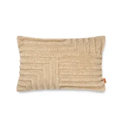 Coussin Crease En Laine Plissee - Sable Clair-Ferm Living Sale