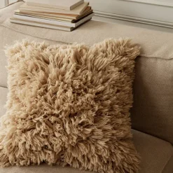 Coussin Meadow A Poils Longs - Sable Clair - 50 X 50 Cm-Ferm Living