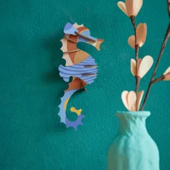 Décoration Murale Hippocampe Satyre - Bleu-Studio Roof Hot