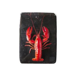 Décoration Murale Homard Rouge / Fond Noir - 20 X 29 Cm-Stigerwoods Online