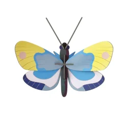 Décoration Murale Papillon Monarque Jaune En Carton Recycle-Studio Roof Outlet