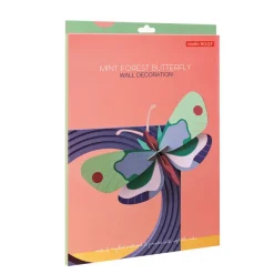 Décoration Murale Papillon Foret Menthe En Carton Recycle-Studio Roof Online