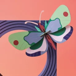 Décoration Murale Papillon Foret Menthe En Carton Recycle-Studio Roof Online