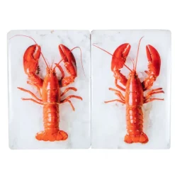Décoration Murale Twin Homard Rouge #1 Sur Fond Blanc - 20 Cm X 29 Cm-Stigerwoods Outlet