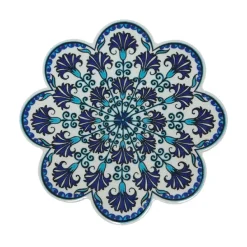 Dessous De Plat Fleur En Ceramique - Bleu-Sélectionné par Fleux Hot