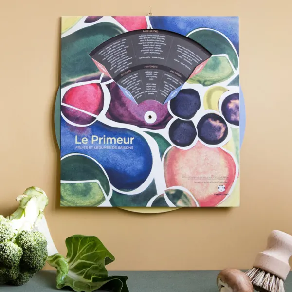 Disque Calendrier Fruits/Legumes - Le Primeur-Sélectionné par Fleux Sale