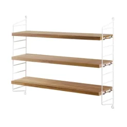 Etagere String Pocket - Chene & Blanc-String Furniture Online