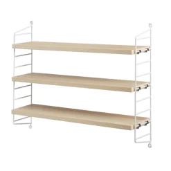 Etagere String Pocket - Frene Et Blanc-String Furniture Online