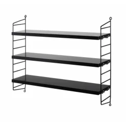 Etagere String Pocket - Noir-String Furniture Outlet