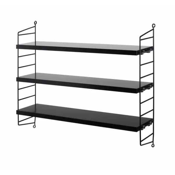Etagere String Pocket - Noir-String Furniture Outlet