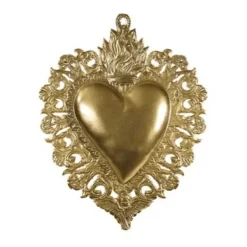 Exvoto Coeur Maria Or Grand Or-Boncoeurs