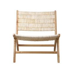 Fauteuil Lounge Teak-HK Living New