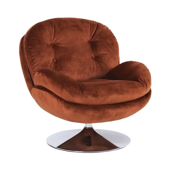 Fauteuil Memento En Velours - 81 X 86 X 83 Cm - Fox-Sélectionné par Fleux Sale