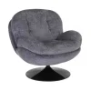 Fauteuil Memento En Velours - 81 X 86 X 83 Cm - Gris-Sélectionné par Fleux New