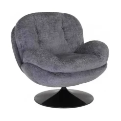 Fauteuil Memento En Velours - 81 X 86 X 83 Cm - Gris-Sélectionné par Fleux New