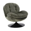 Fauteuil Memento En Velours - 81 X 86 X 83 Cm - Kaki-Sélectionné par Fleux Online
