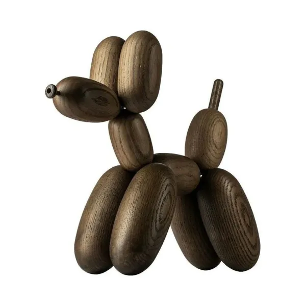 Figurine Chien Ballon D'Og - Chene Fume - H 30 Cm-BoyHood Outlet