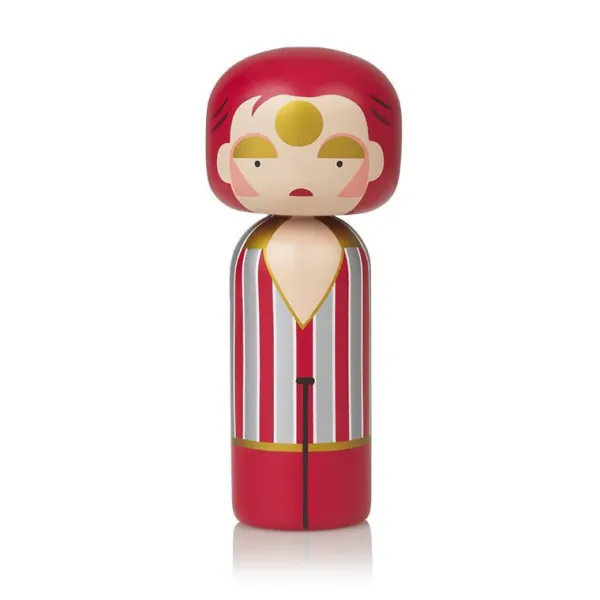 Figurine En Bois - Kokeshi Sketch.Inc - Ziggy Stardust - 14.5 Cm-Lucie Kaas Discount