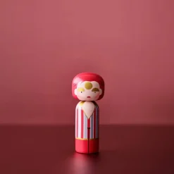 Figurine En Bois - Kokeshi Sketch.Inc - Ziggy Stardust - 14.5 Cm-Lucie Kaas Discount