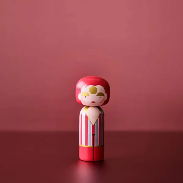 Figurine En Bois - Kokeshi Sketch.Inc - Ziggy Stardust - 14.5 Cm-Lucie Kaas Discount