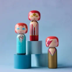 Figurine En Bois - Kokeshi Sketch.Inc - Ziggy Stardust - 14.5 Cm-Lucie Kaas Discount
