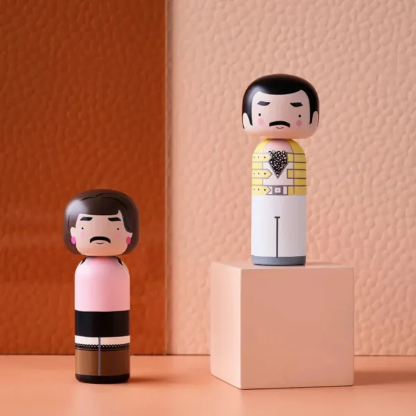 Figurine En Bois - Kokeshi Sketch.Inc - Freddie - 14.5 Cm-Lucie Kaas Online
