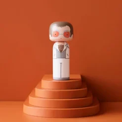 Figurine En Bois Kokeshi Sketch.Inc Elton Blanc - 14.5 Cm-Lucie Kaas Discount