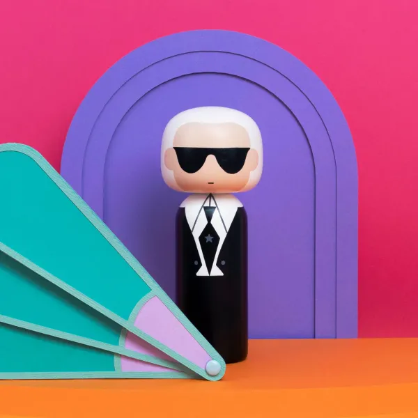 Figurine En Bois Kokeshi Sketch.Inc Karl - 14.5 Cm-Lucie Kaas New