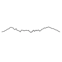 Frise Decorative Chamonix - Noir - 50 Cm-The Line Best