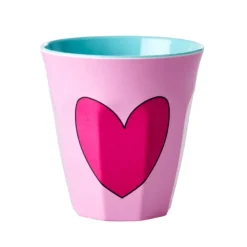 Gobelet Coeur En Melamine - Rose-Rice Discount