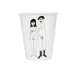Gobelet Couple Nu De Face En Porcelaine-Helen B Sale