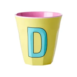 Gobelet Lettre D En Melamine - Jaune-Rice Hot