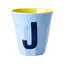 Gobelet Lettre J En Melamine - Bleu-Rice Sale