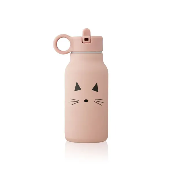 Gourde Falk En Acier Inoxydable 250 Ml - Chat Rose-Liewood