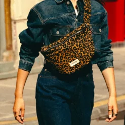 Grande Banane Custine En Coton Recycle - Leopard-Rive Droite Paris