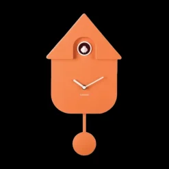 Horloge Modern Cuckoo - Orange-Sélectionné par Fleux New