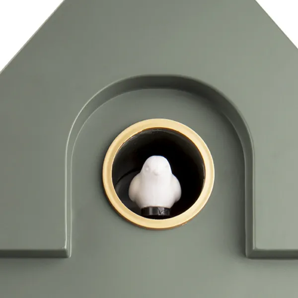 Horloge Modern Cuckoo En Metal L 21.5 X H 41 Cm - Vert Kaki-Sélectionné par Fleux Sale