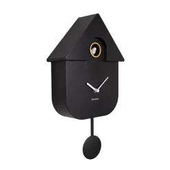 Horloge Modern Cuckoo En Metal L 21.5 X H 41 Cm - Noir-Sélectionné par Fleux Best